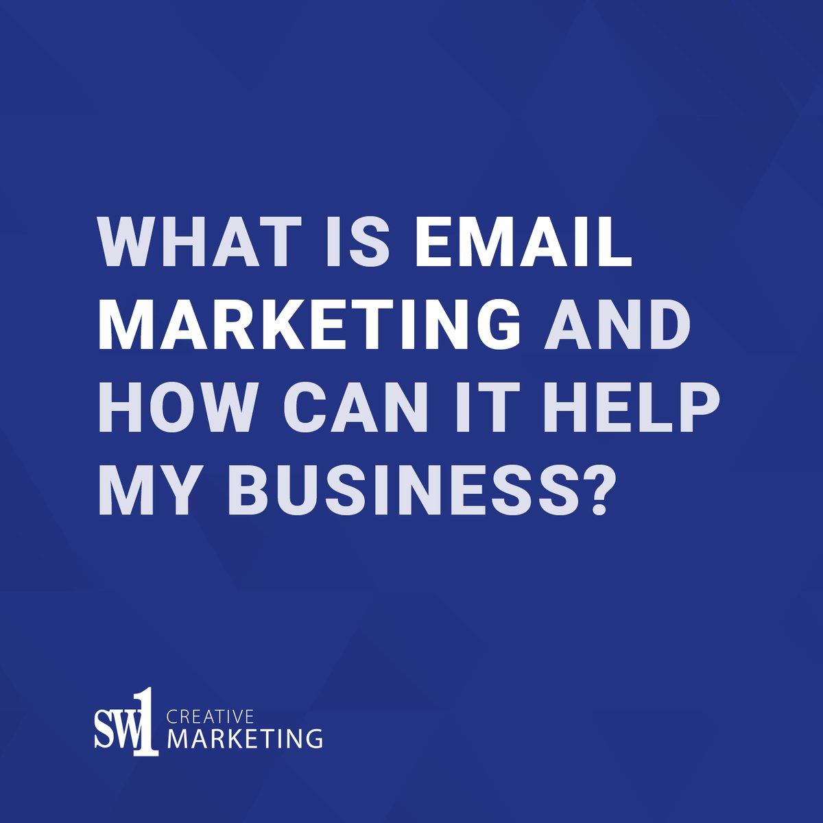 SW1_Marketing's tweet photo. What is email marketing?

It helps you connect with your audience to promote your brand, sell products, share news, educate or tell a story. Or all of these. 

Marketing is a process, not an event.

Contact us to discuss your requirements.
https://t.co/lHbE0h7ClP
📞 01823 772613 https://t.co/GanI7bW1OZ