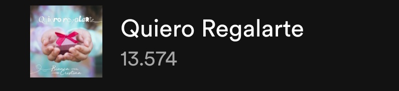 Biancasitio's tweet photo. Quiero regalarte actualmente cuenta con 13mil stream. https://t.co/6bqjnxmA5x