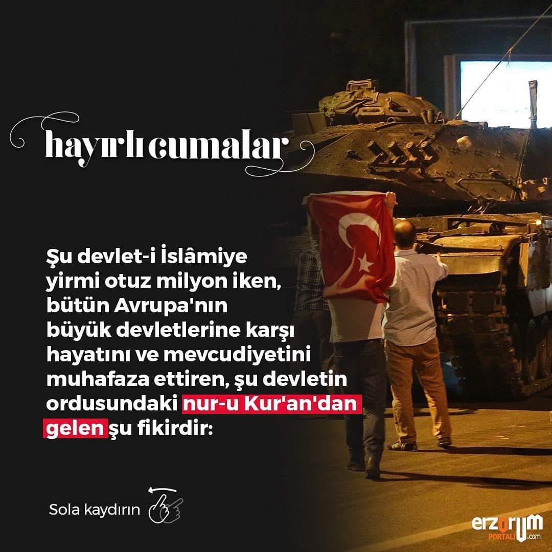 ErzurumPortali's tweet photo. Vatanımız, ezanımız, bayrağımız, milli birliğimiz, bütünlüğümüz ve demokrasimiz için varlığını feda eden tüm şehitlerimizi rahmetle ve gazilerimizi şükranla anıyoruz.     

Allah'ın Selamı, Rahmeti, Bereketi üzerimize olsun!

Cumamız Mübarek Olsun 🤲🏻

#15temmuz #erzurumportali https://t.co/NeoyVDRedH