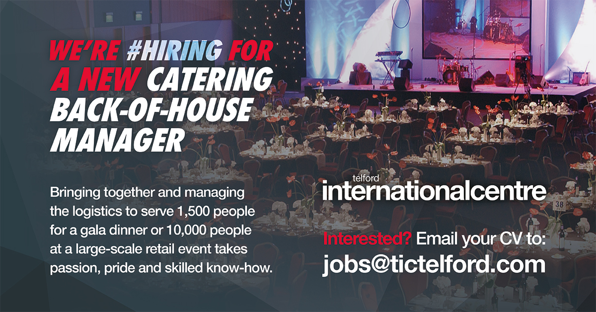 Passion, pride and skilled know-how...do you have these and are you up for the challenge of working for one of the UK's biggest, brightest and best event and conference centres?  Then join us at Telford International Centre.  Find out more here: bit.ly/workherenow