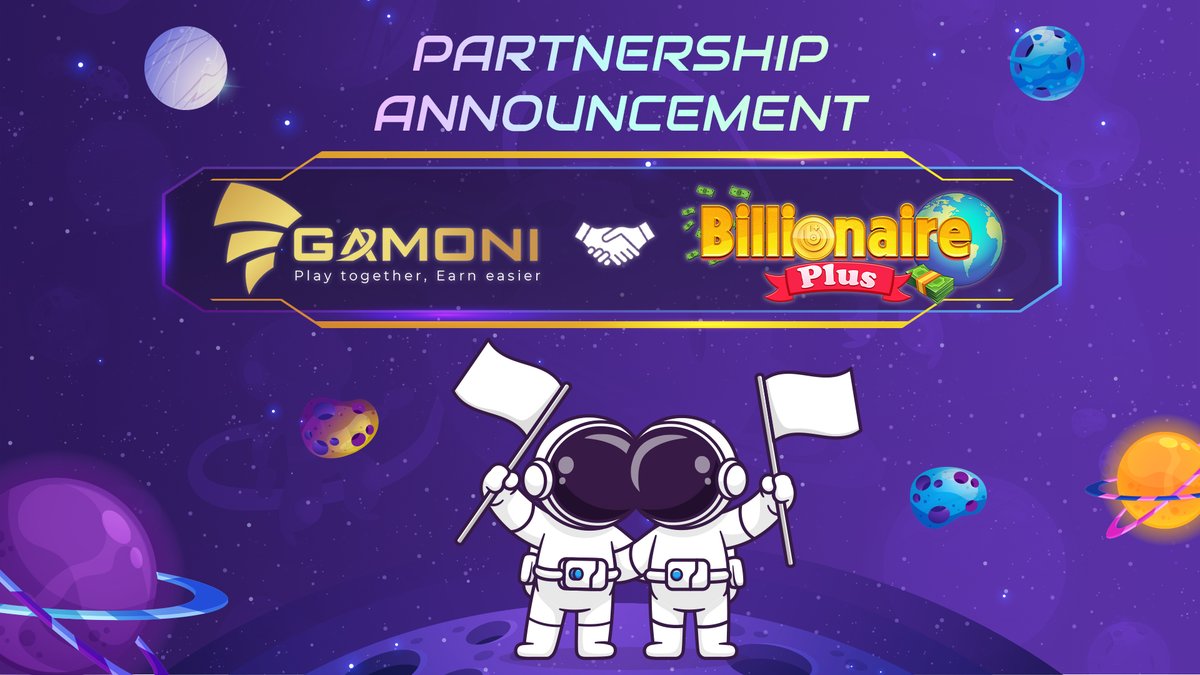 Gamoni_Platform's tweet image. 𝐏𝐀𝐑𝐓𝐍𝐄𝐑𝐒𝐇𝐈𝐏 𝐀𝐍𝐍𝐎𝐔𝐍𝐂𝐄𝐌𝐄𝐍𝐓
@Gamoni_Platform X @bplusmetaverse  
Billionaire Plus is an immersive multiplayer board game with 3D and VR modes that incorporates metaverse real estate investment where players own, sell, trade, and collect NFT assets.