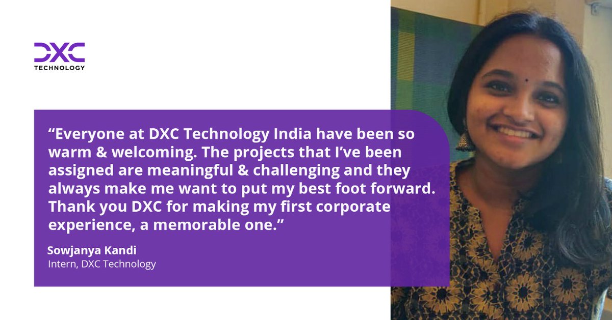 DXC Technology internship job