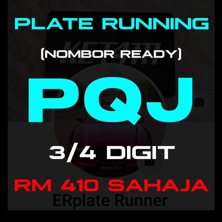 Erplate_Runner's tweet photo. Plate Running siri , #PQJ (PENANG), NOMBOR READY‼️..
HARGA RM410 SAHAJA✅
3 Digit /4 Digit masih cun² lagi. Proses 30 minit Siap, Nombor VALID 6 Bulan.
Lain2 Num Free Check.
Jika Berminat Wasup Segera 📲
☎ ER : https://t.co/VUiZm2Kq1v
Refer List below
⬇ https://t.co/0A9JJtjZPS