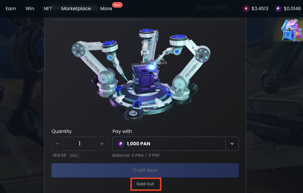 Pandora_DEX's tweet photo. ✌️✌️All #PandoBoxes have been sold out for today!
https://t.co/vTE8FXmi6e
☄️Looks like someone is striving hard to climb to the top of the Age of #DroidBots’ leaderboard.
https://t.co/qEg5ruOZF0 https://t.co/Pj6nKNDKtY