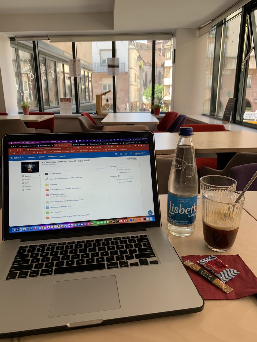 jamie_stark's tweet photo. Day 1 of #PTCTech with @jmikton Excited to be here, learning with colleagues from around the world 🌍 This is my 4th and final #PTC2022 #leadership course 🎉 Many thanks to @FIS_School and @JeanMarieKahn2 for providing me with this opportunity 🙏🏻 #grateful #edtech https://t.co/iv88a5xIcg