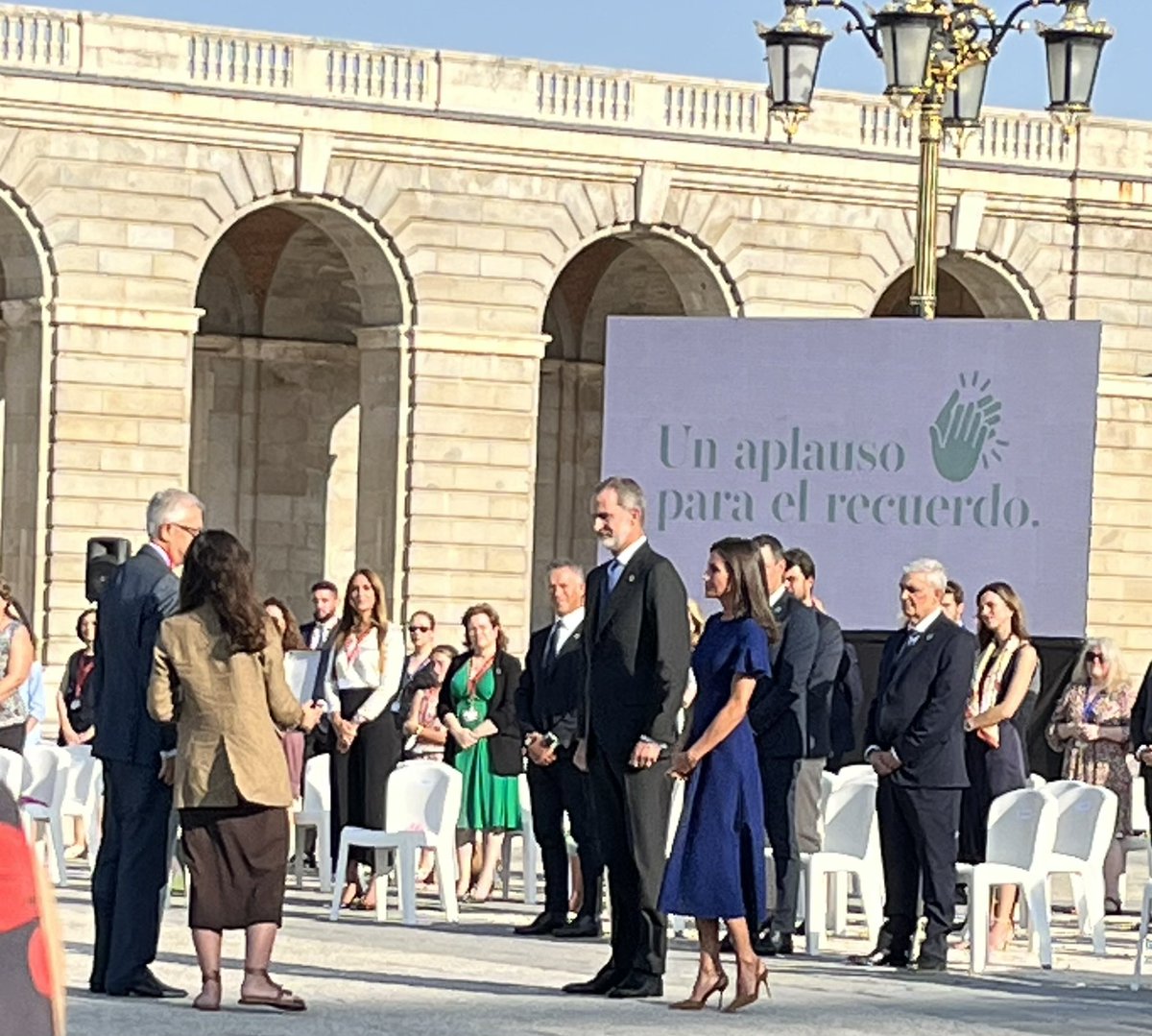 Homenaje a las víctimas del Covid 2022, presidido por SM los Reyes.