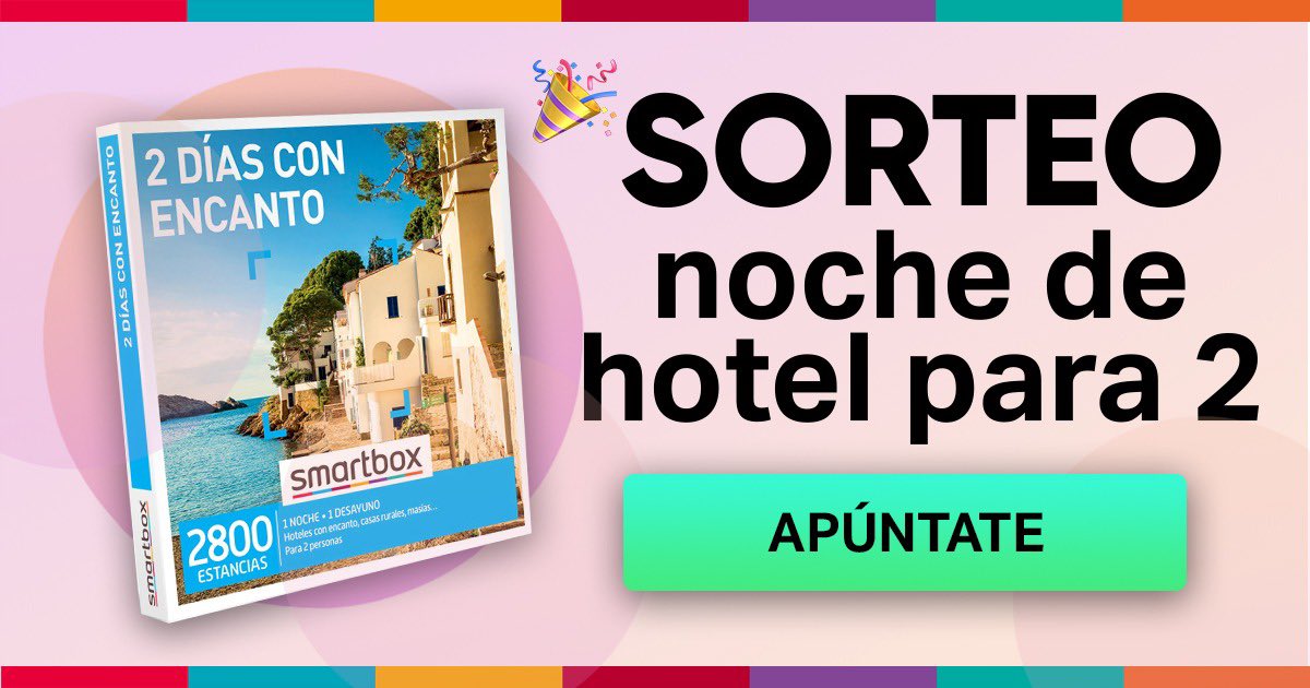 SorteoPremios's tweet photo. SORTEO GRATIS! Noche de Hotel + Desayuno gratis ☕️
👉🏼 https://t.co/FcnnhMS5Wz…
#SVGala13 #queydondeestudiar22 #XenobladeChronicles3GAME #CarreteraYManta #EnElNombreDeRocio5 https://t.co/Prg7IOfHMn