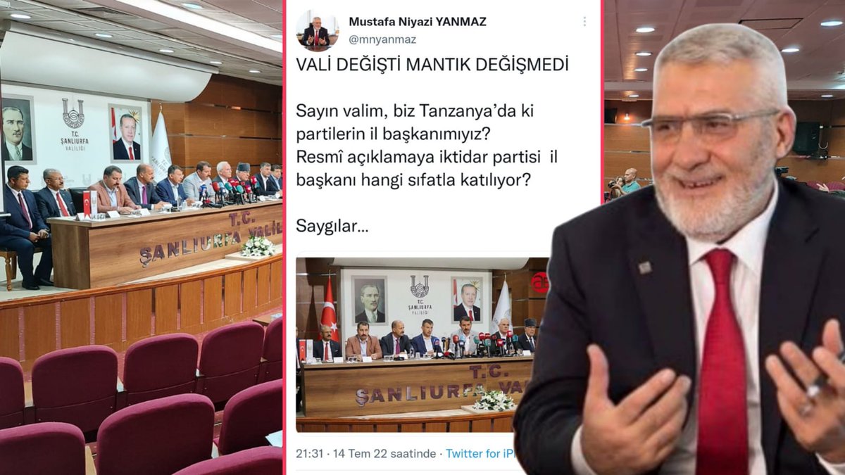 Muhalefetten Vali Ayhan'a sert tepki ! rhaajans.com/haber/11360455… 
<a href="/mnyanmaz/">Mustafa Niyazi YANMAZ</a> <a href="/gencsaadet/">Genç Saadet</a> <a href="/T_Karamollaoglu/">Temel Karamollaoğlu</a> <a href="/Akparti/">AK Parti</a> <a href="/suleymansoylu/">Süleyman Soylu</a> <a href="/valisalihayhan/">Salih AYHAN</a> <a href="/MTanal/">Av.Mahmut TANAL</a> <a href="/UrfaValiligi/">T.C. ŞANLIURFA VALİLİĞİ</a> <a href="/RTErdogan/">Recep Tayyip Erdoğan</a> <a href="/tcbestepe/">T.C. Cumhurbaşkanlığı</a> <a href="/TC_icisleri/">T.C. İçişleri Bakanlığı</a>