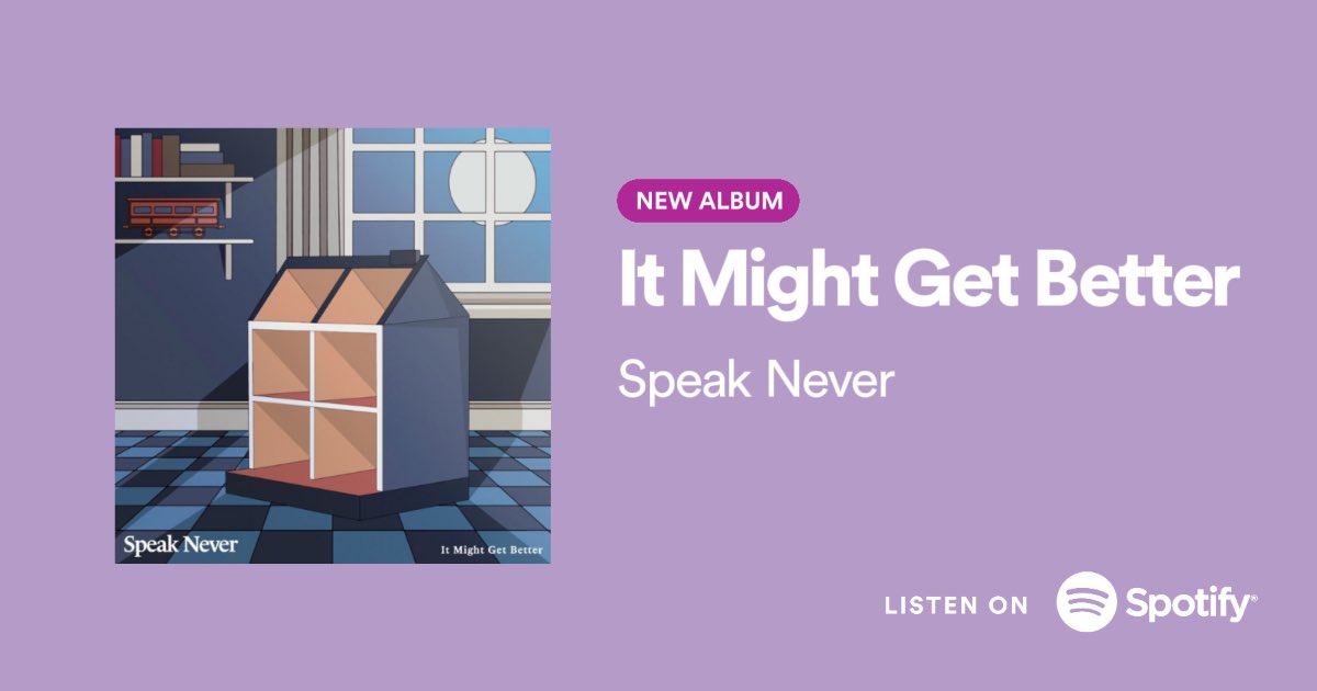 jacobjarv's tweet photo. Speak Never release day 💖✨

Mine &amp; @Luke_Jones_93’s first EP ‘it might get better’ available everywhere now

FFO Modern Baseball, Say Anything, Hot Mulligan ➡️

https://t.co/DPCv4JcD7y https://t.co/qgoHHNh1b4