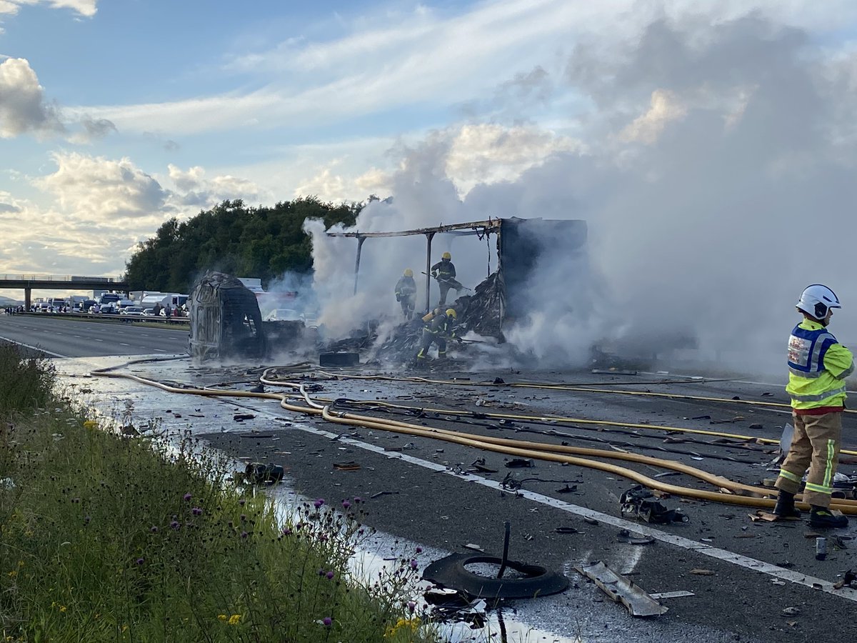 That was a solid evenings work!  Most of the crew finally got their tea at around 1am after a 6 plus hour shout onto the M6 last night.  The driver of this lorry literally won the lottery, walking away with superficial injuries only.  Hard graft by <a href="/CarlisleEast/">Carlisle East Fire Station</a> <a href="/FireCarlisle/">Carlisle West Fire Station</a>