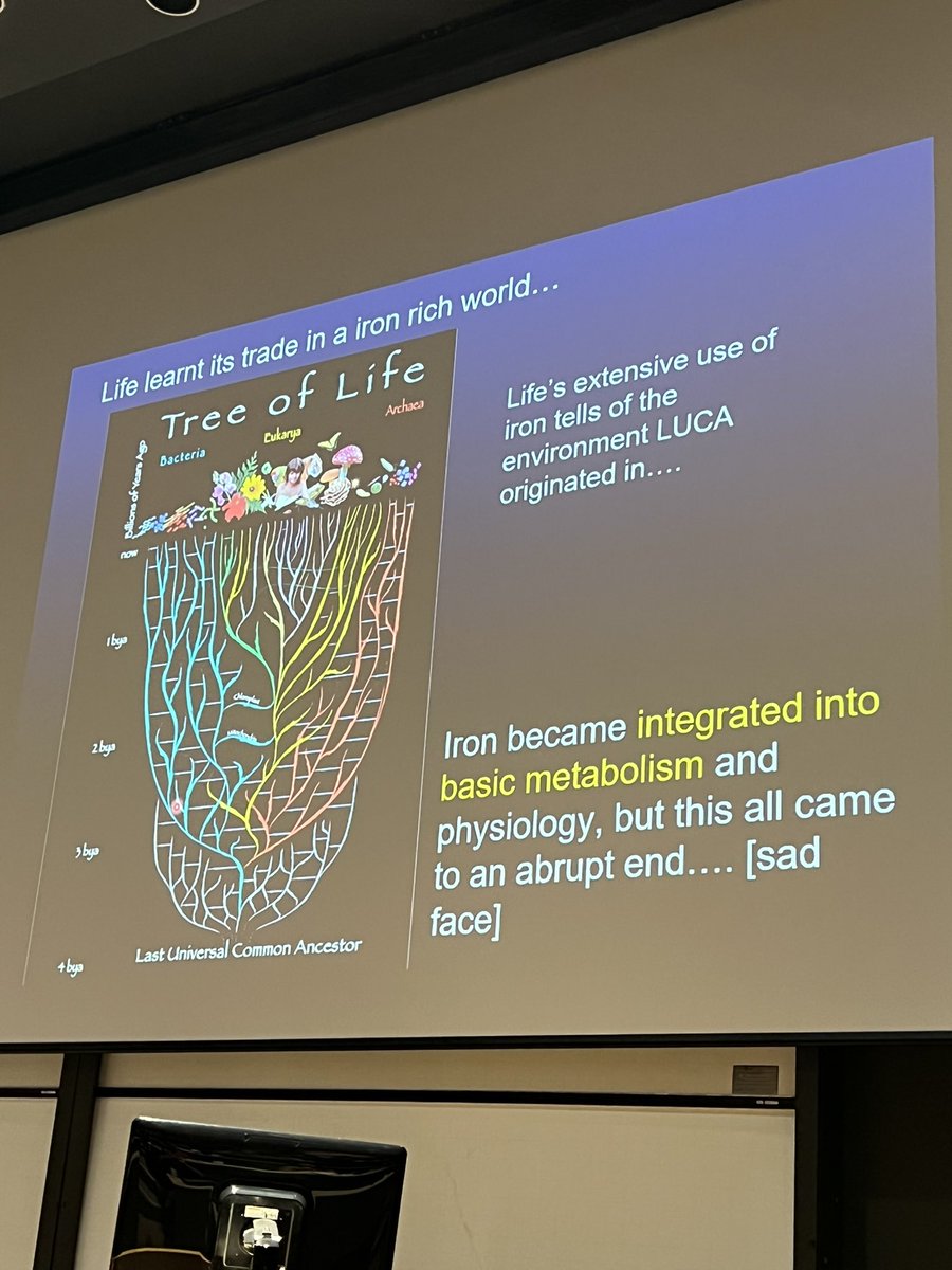 What a brilliant talk on how complexity of life is directly related to changes in iron abundance! Thank you @World_of_Wade #eic2022

If anyone wants to read further, here’s the paper in <a href="/PNASNews/">PNASNews</a> 

pnas.org/doi/10.1073/pn…