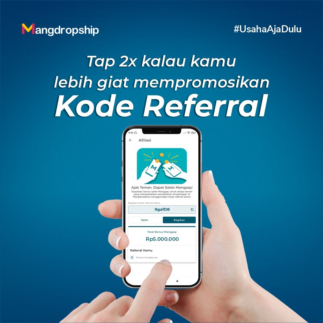 mangdropship's tweet photo. Siapa yang sudah share kode referralnya?🙆 
Ayo TAP 2x dan komen pengalamanmu mengajak teman bergabung di Mangdropship😉

#dropship #bisnispelajar #bisnisdarirumah #bisnispulsa #peluangusaha #Mangdropship #UsahaAjaDulu https://t.co/zqmaoNT9bs