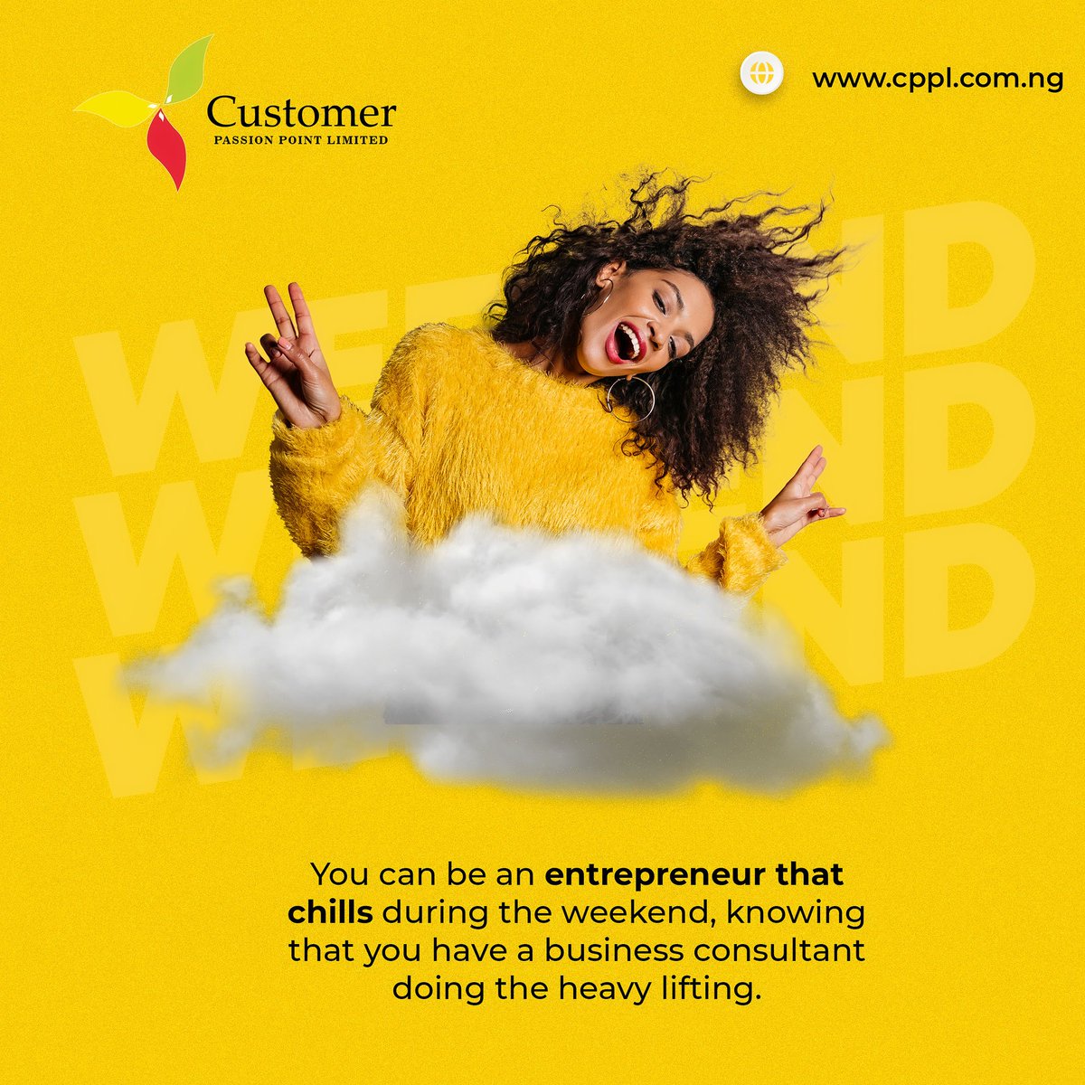 cpplnigeria1's tweet image. Have fun during the weekend, while we worry about your marketing and business development initiatives for you. We are a firm of value creation consultants and we create value through consumer and market insights. 

#cppl  #valuecreationmindset #businessmodel  #businessstrategy