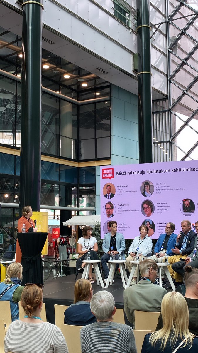 Laadukas #koulutus ja #osaaminen on Suomen tulevaisuuden kulmakivi.Porin ⁦<a href="/SuomiAreena/">SuomiAreena</a>⁩ aamussa tärkeä teema ja luotettavan tiedon saatavuuden edellytys.⁦⁩ ⁦<a href="/Medialiitto/">Medialiitto</a>⁩