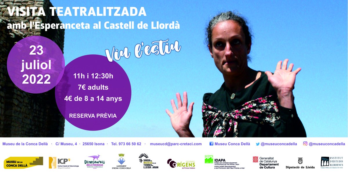 Necessiteu desconnectar de tot? 🥵Feu un viatge de segles o milions d'anys enrere! 
Apunteu-vos a les visites d'aquest cap de setmana a Llordà, Covet, Orcau o Suterranya.
Preneu nota també de la propera visita de L'Esperanceta!💃
*La visita a Llorís d'avui queda anul·lada #Alfa3