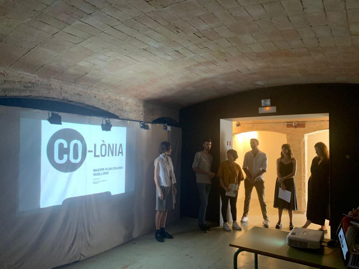 la_guell's tweet photo. Ahir es va presentar als Cellers de la Colònia Güell un projecte que han redactat per l'entorn de la Colònia Güell un equip d'estudiants del "Team of Master in design for Urban Environment" del @iedbarcelona

👇🏽obrim fil https://t.co/ygtvClthFG