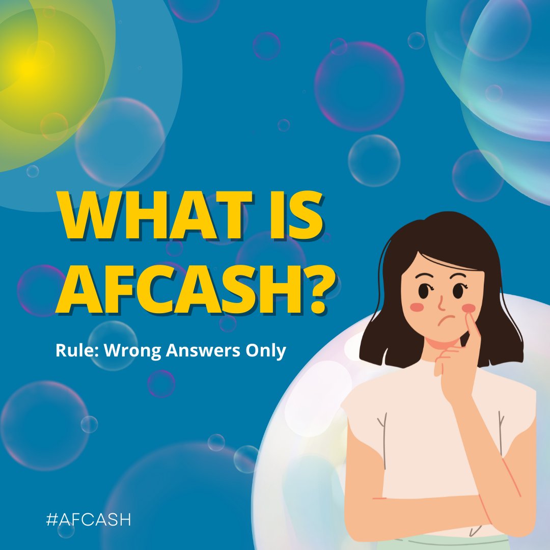 😊#AfcashTGIF 

What is #AFCASH ?

(Wrong Answers Only)🧐

#AFCASH #AFRICUNIATURNS5  #AFRICUNIA #TGIF #PiPayment

#BUYAFCASH 👇
tokensale.africuniabank.com