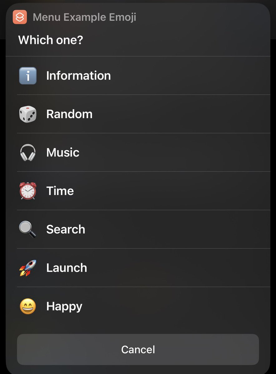 ToolboxProApp's tweet image. Latest iOS beta includes some new menu actions - create attractive menus from SF Symbols, Emoji or Images.
There’s also a new Quick Menu action with has some new features.