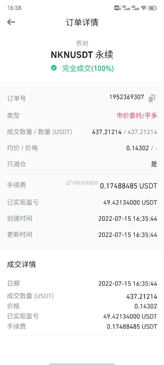 HMSFTYD's tweet photo. 百倍计划第一天，第一单完美收线收获49U
#Crypto $BTC  $ETH   #加密货币 https://t.co/byFckzW65g