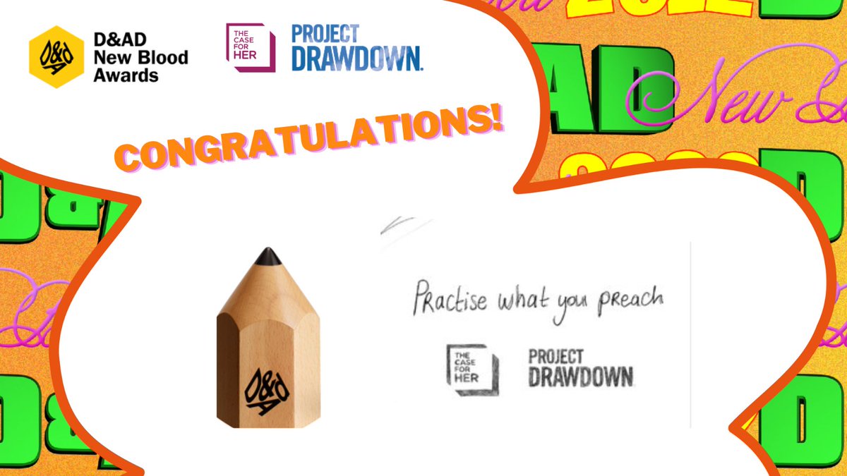 thecaseforher's tweet photo. 🎉 Congratulations 🎉 to @AgathaONeill & @sarahlisg0 @SarahAndAgatha from @SCA2_0 on your Wood Pencil for Practice What You Preach!
Check out the winning submission here: https://t.co/MmX1172XAp
#DandAD #NewBlood #NewBloodAwards #DesignStudent #CreativeStudent #MarketingStudent https://t.co/3MZxIMQgYp