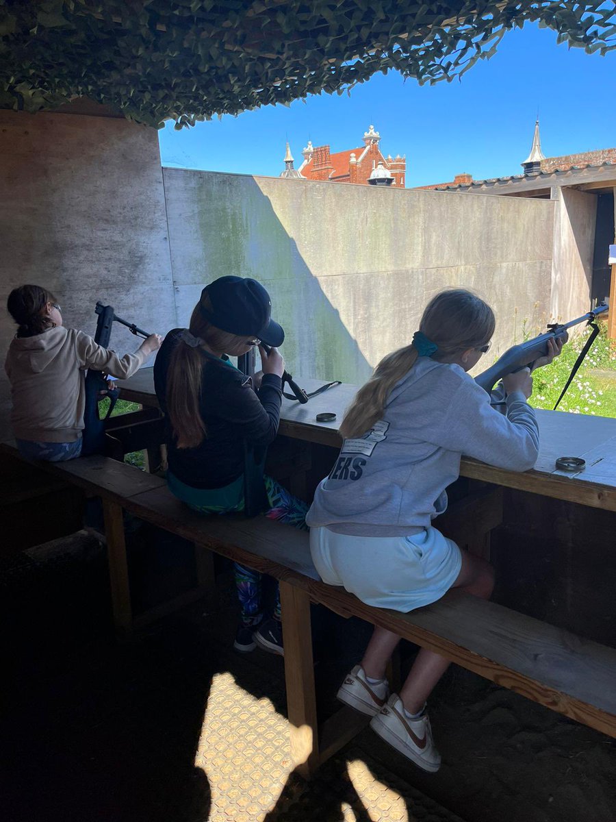 And the other end of the camp… we have rifle shooting 👍🏻👍🏻