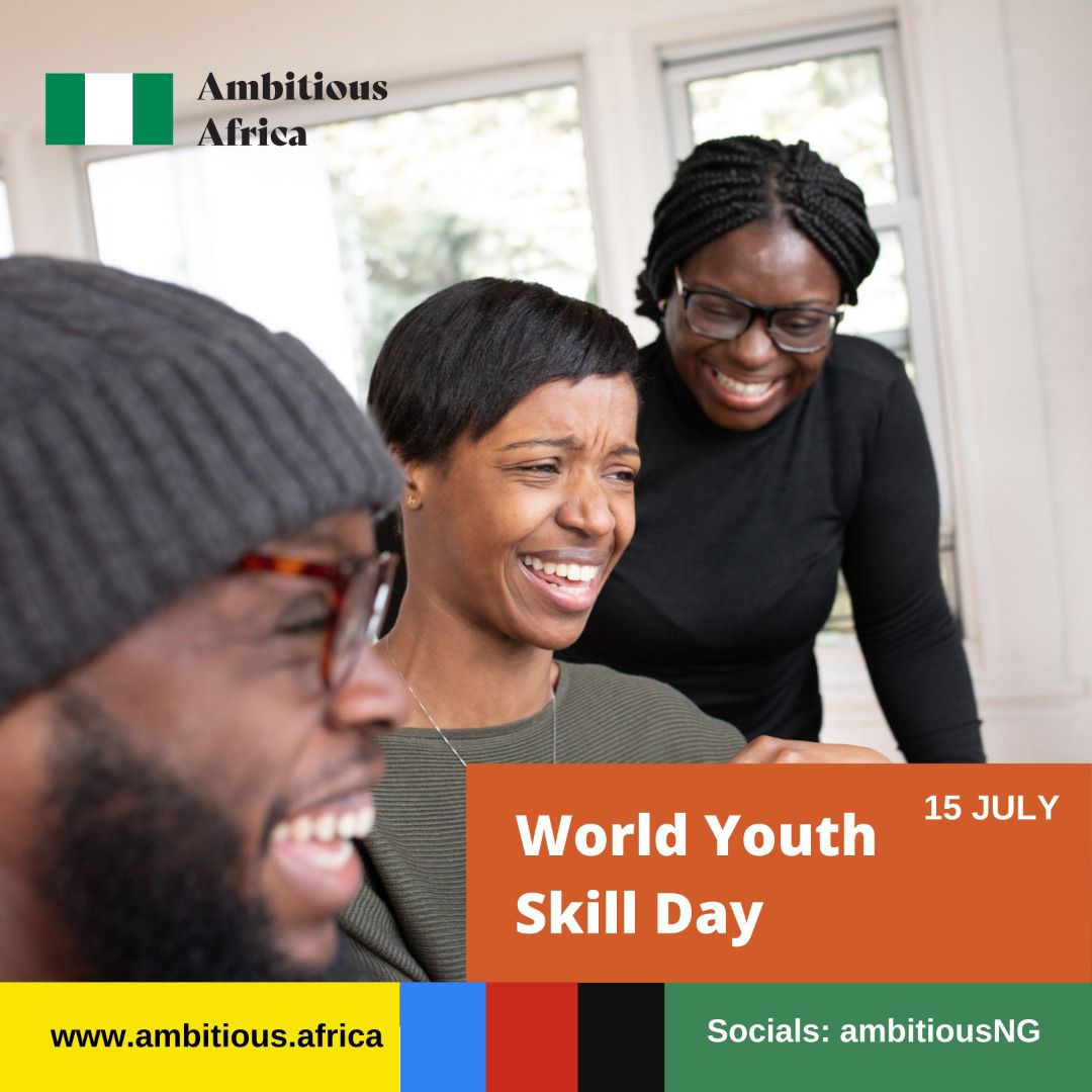 Happy World youth Skills Day 🎉
The youth make up a bulk of the workforce and require the expertise the tackle our worlds ever changing problems.

This is where skilling and Upskilling comes it . Today, We celebrate the diversity of our Nigerian  youths .