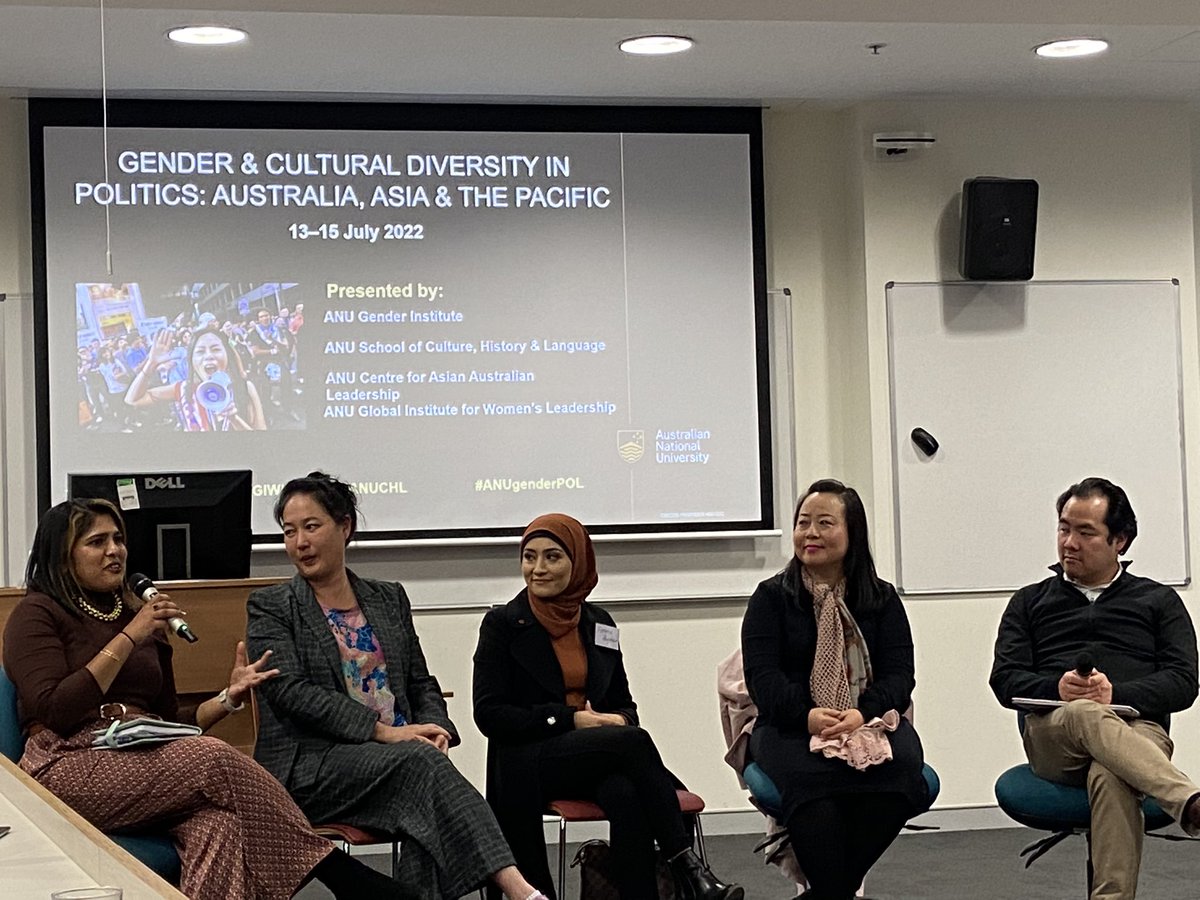 The last session at #ANU has been stellar, cos of these amazing women in Australian politics! @ElizabethLeeMLA @jennyleong @Ckaliyanda @SenatorPayman. @WomenElectionOz is honoured to learn & collaborate over these 3 days to lift gender & cultural diversity in Aust politics!