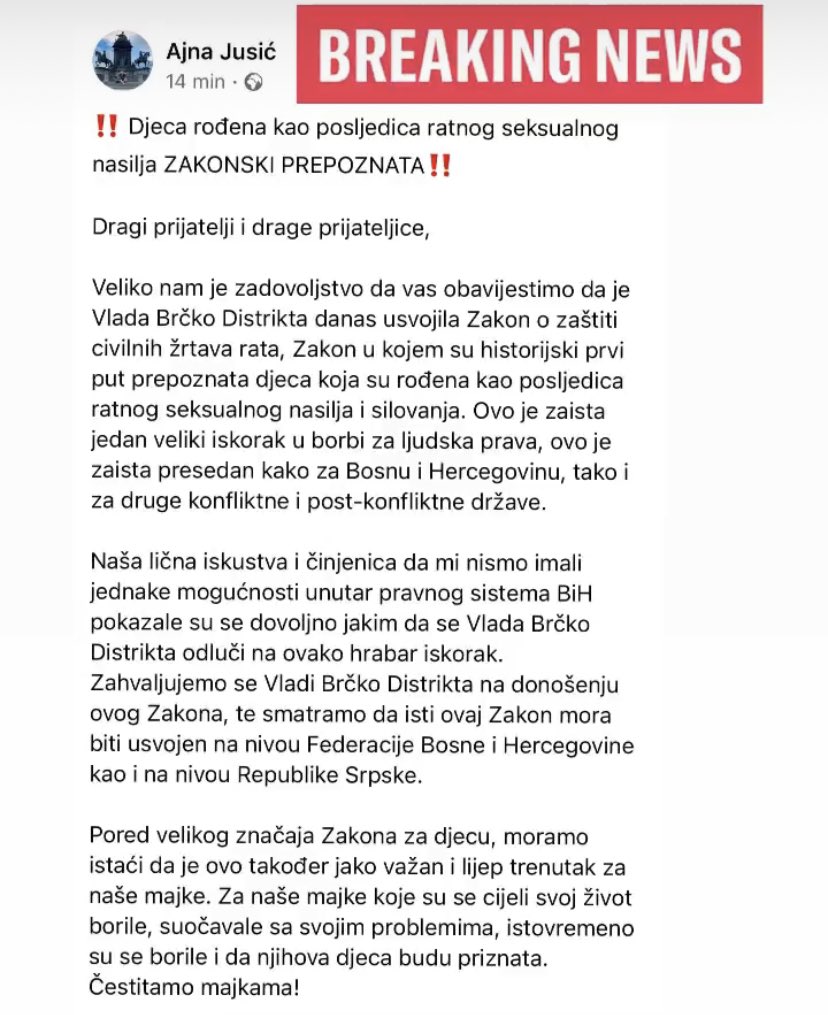 Bravo <a href="/AjnaJusic/">Ajna Jusić</a> i ekipa. A bravo i za moje #Brcko