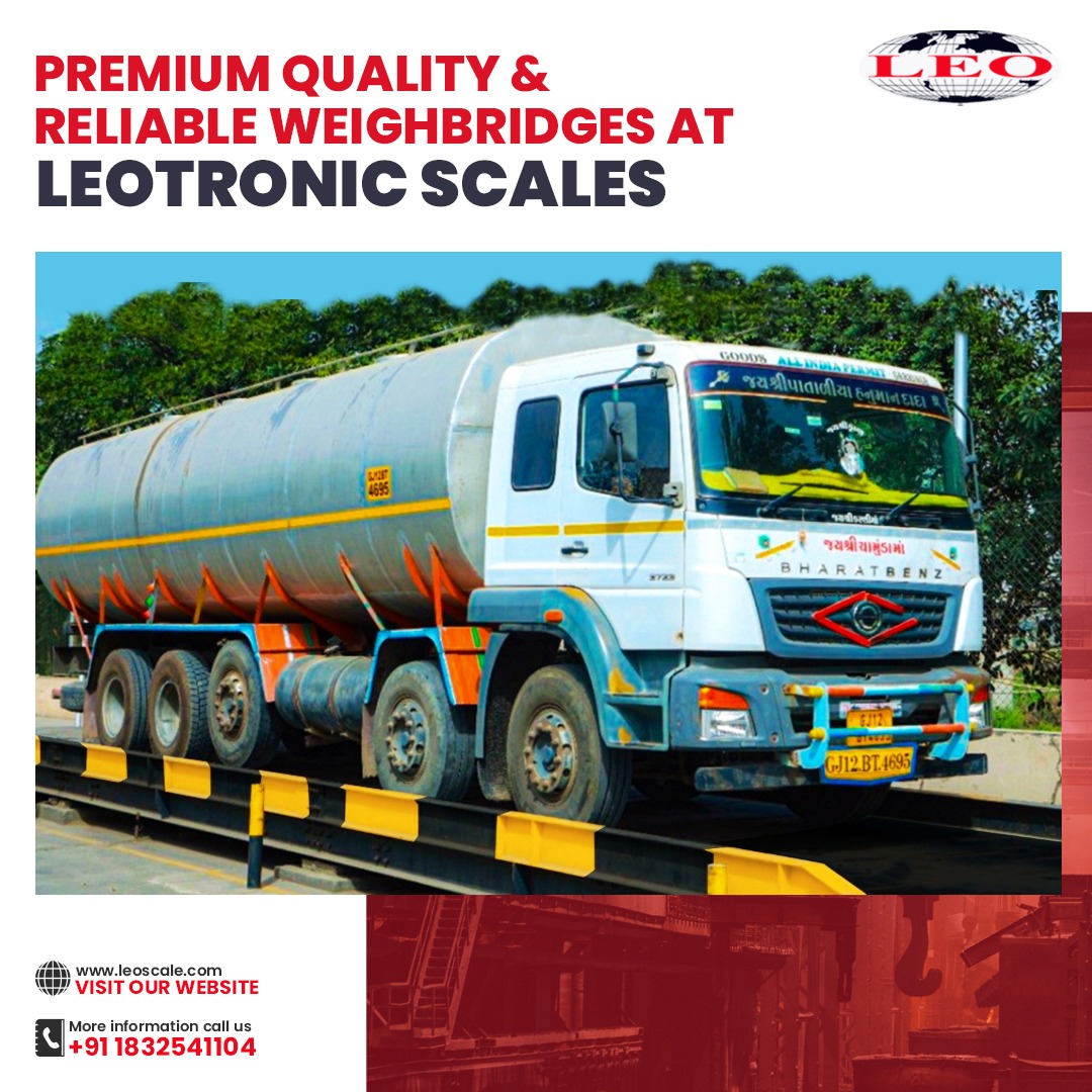 We, at Leotronic Scales, ensure that the premium quality material is used to make a reliable and durable weighbridge for your business.

To know more call on +91 183 254 1104 or visit leoscale.com
#LeotronicScales #weighbridges #weighbridgemanufacturer #truckscales