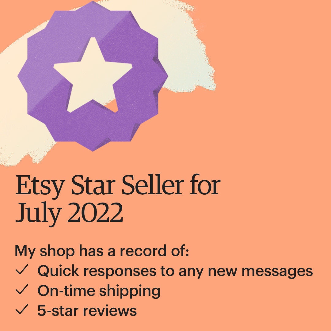 I’m a Star Seller on Etsy this month! That means you can purchase from my Etsy shop knowing I have a record of providing an excellent customer experience. etsy.me/3PvcJrD #EtsyStarSeller etsy.com/in-en/shop/Gem…