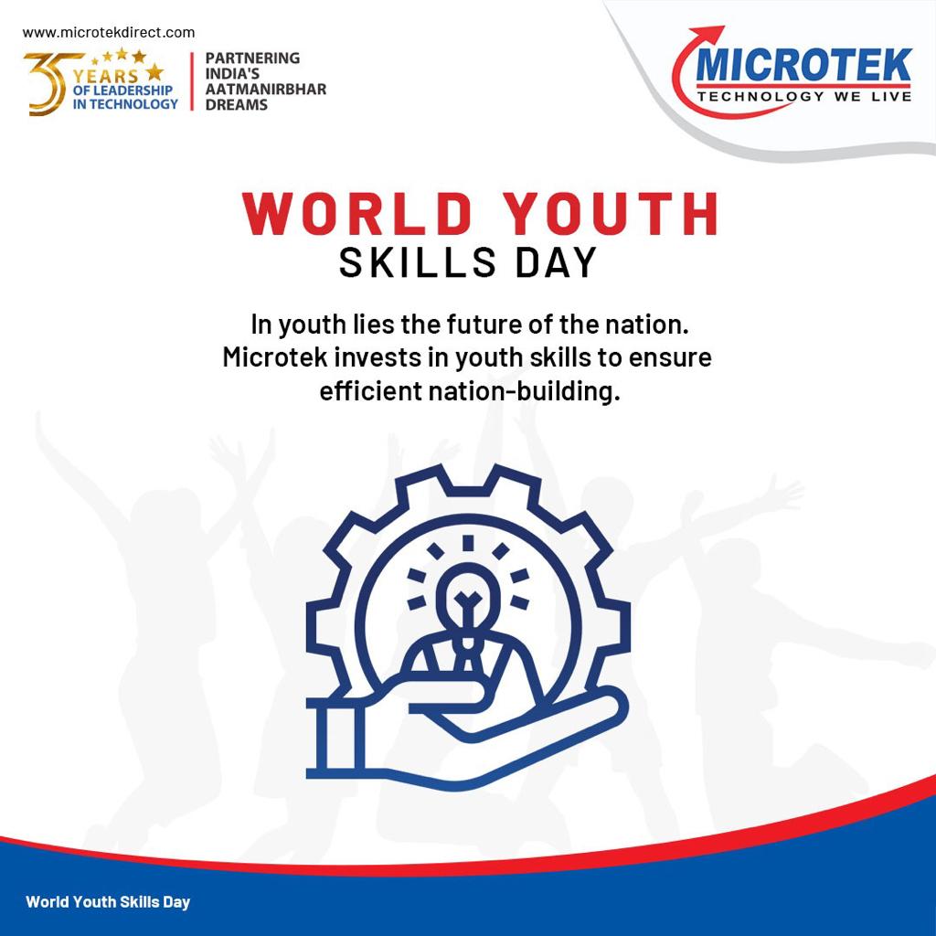 MicrotekOfcl's tweet photo. At Microtek, we have always believed in investing in the skills of the youth and empowering them to build a better tomorrow.
#Microtek #MicrotekIndia #TechnologyWeLive #WorldYouthSkillsDay https://t.co/2HG3RO6mLN