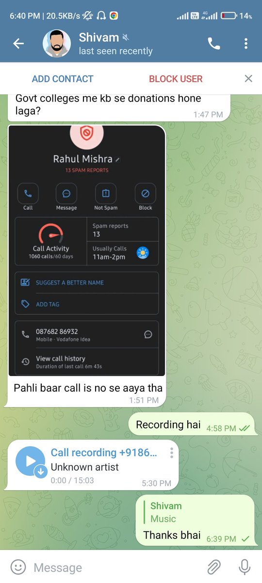 gaurav5pandey's tweet photo. #NEETUG परीक्षा के नाम पर जालसाज ठगी कर रहे हैं। ये उसके मैसेज का कुछ स्क्रीन शॉट एक स्टूडेंट ने मुझे DM किया है। ओएमआर शीट, एडमिशन को लेकर पैसे मांग रहा है। 

 @vishwanathafmc की अपील है इसके खिलाफ ऐक्शन लिया जाए। @DG_NTA देखिए सिस्टम कितना खोखला है। कुछ लोग नीट का डाटा बेच रहे। https://t.co/27bZcxz0UY