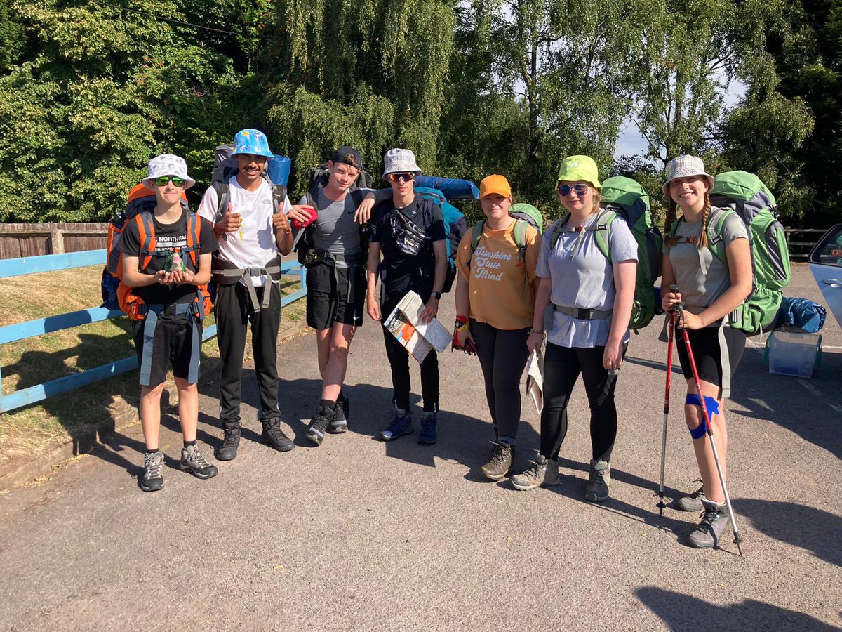 Here are our intrepid explorers all on their way to the first check points. #dofe