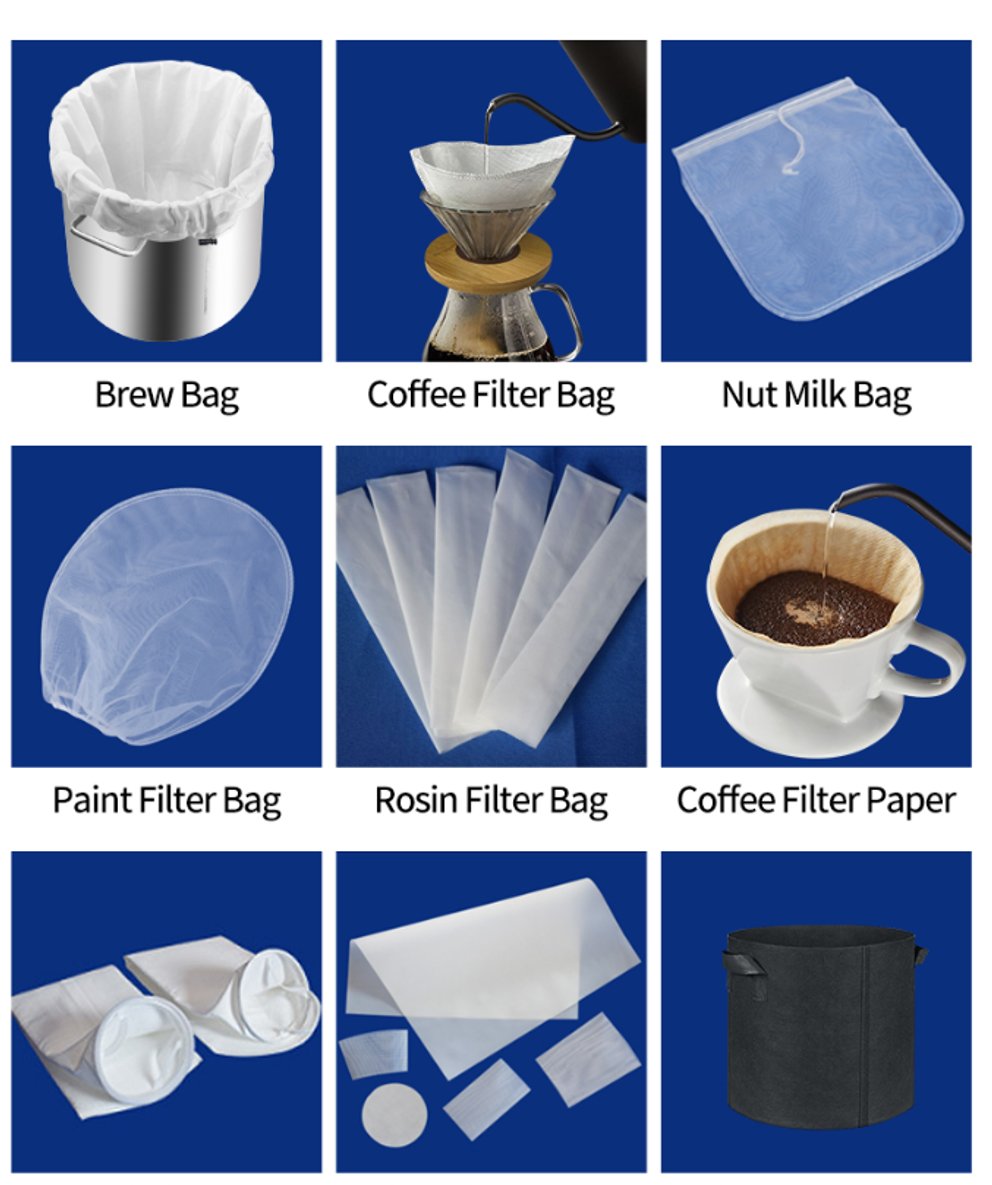 Welcome your inquiry.
#brewbag#coffeefilterbag#nutmilkbag#paintfilter bag#rosinfilterbag#coffeefilterpaper #liquidfilterbag#meshweldingcutting #plantgrowbag#ecofriendlyproducts#foodgrade