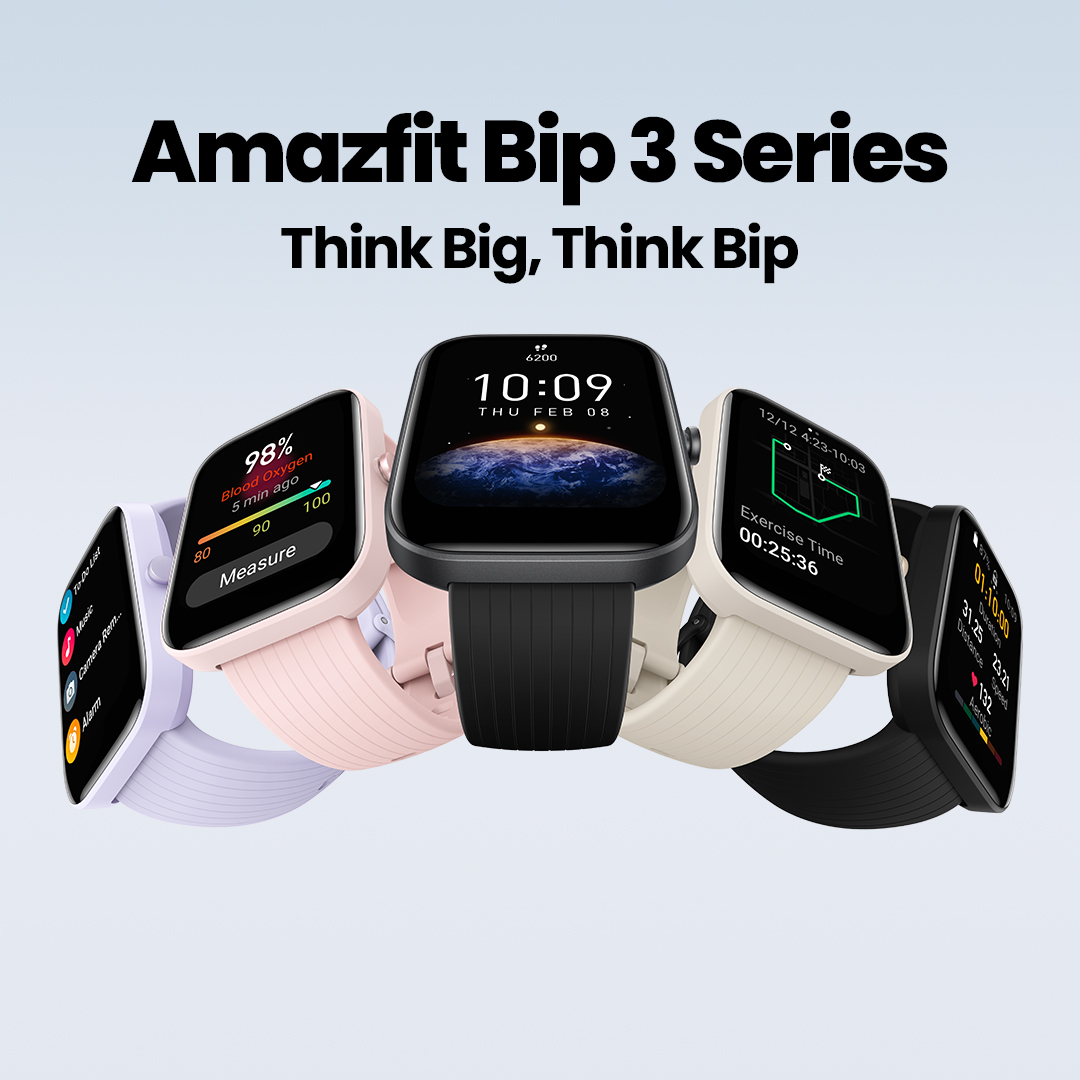 AmazfitJapan's tweet photo. 新しいAmazfit Bip 3シリーズをよろしくお願いします🤩
画面、スタイル、バッテリー、アクション、そして健康に大活躍 🤯
今こそ #ThinkBigThinkBip 😎 #Amazfit #Bip3 #Bip3Pro #スマートウォッチ #新着情報 https://t.co/c5aAyfGmmu