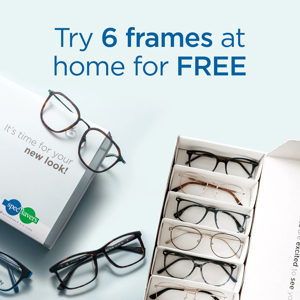 BaywestmallPE's tweet photo. Choose your perfect pair at home for FREE with @SpecSaversSA Home Try-On offer 👓
#EasyEyewear #specsaverssa #spectacles #HomeTryOn https://t.co/396rOiXnxO