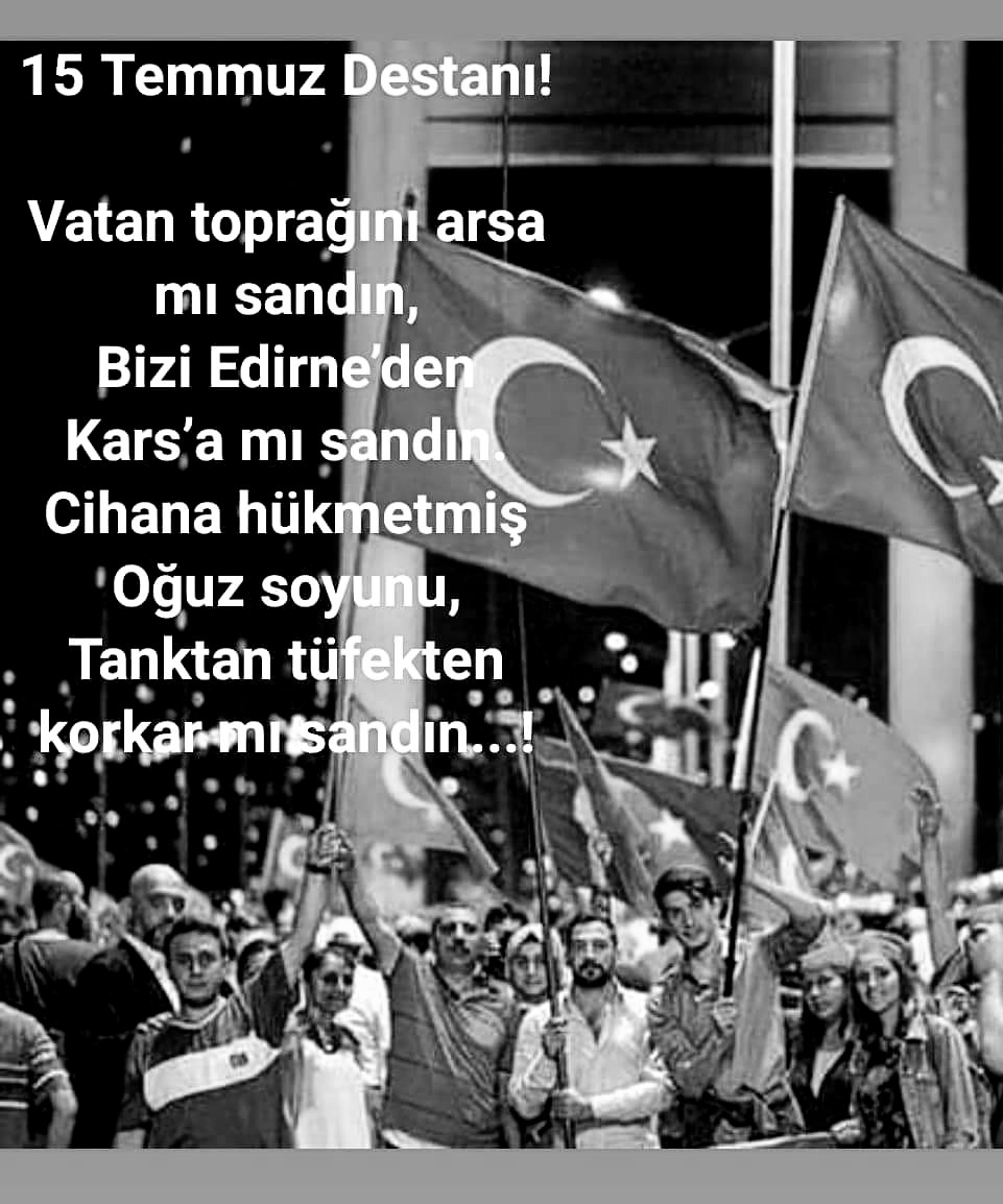 #15TemmuzDestanı 
#BirHilalUğruna  

“Lâ Gâlibe İllallah”
#VatanMilletAşkına
#VatanUğruna