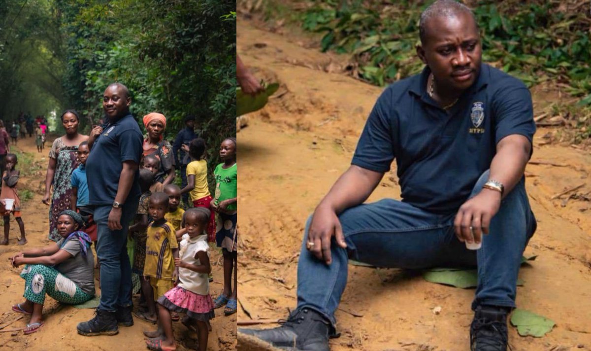 #RDC Guy Loando dans le tréfonds de l' Équateur. Ministre, on devient, population, on reste. Ne pas oublier d'où l'on vient est la plus grande élégance et humilité qui communient avec la base. Ceux qui s'habituent aux ministres climatisés, consommeront amèrement ce geste sympa.