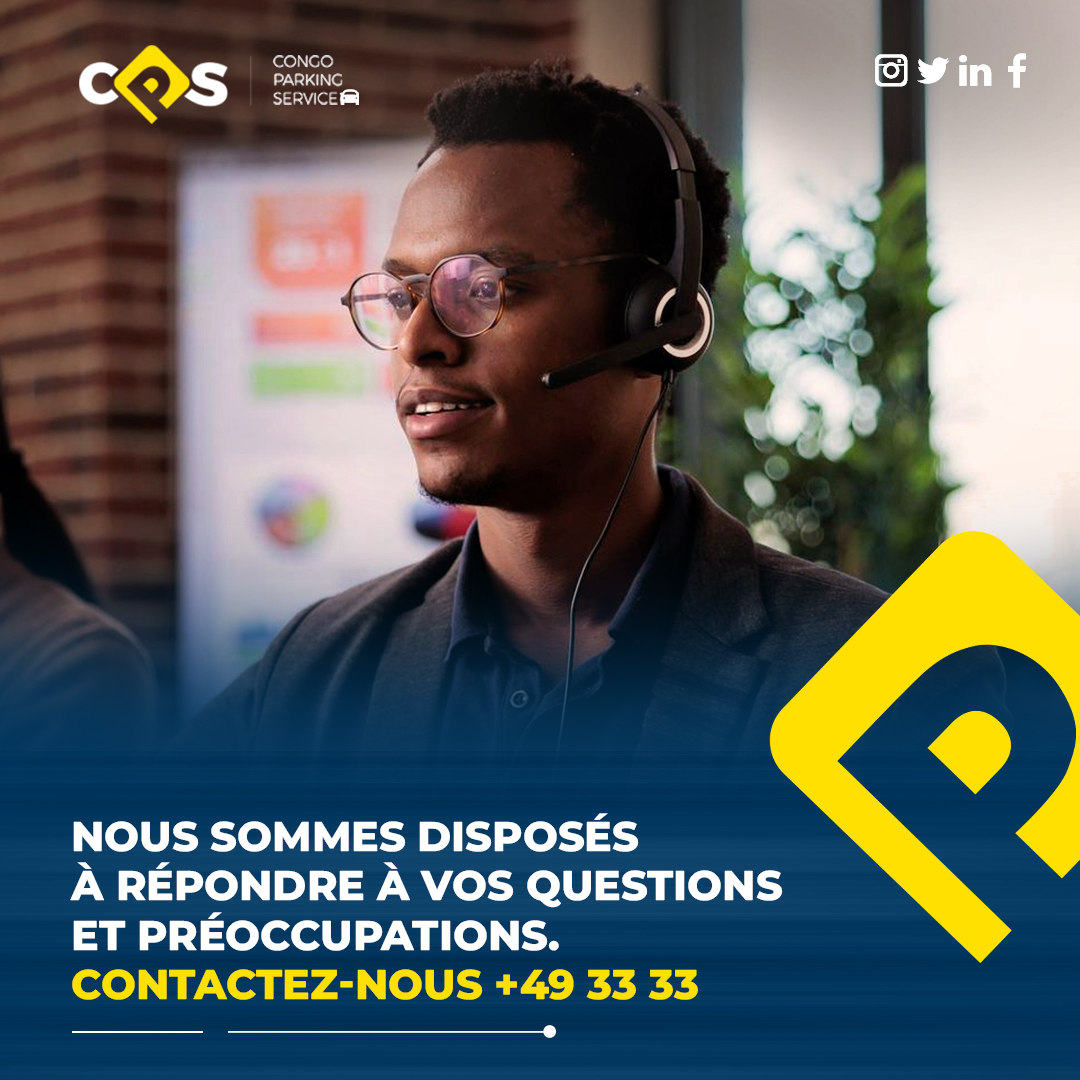 CongoParking's tweet photo. Pour toutes vos questions ou prĂ©occupations, nâhĂ©sitez pas,
đcontactez le +49 33 33.
Nous sommes disposés à répondre à vos questions et préoccupations.
CPS, le parking câest nous !
#CongoParkingService #Depannexpress #Kinshasa #RDCongo #AssistanceRoutiere #Stationnement https://t.co/EzrBEYjUD9
