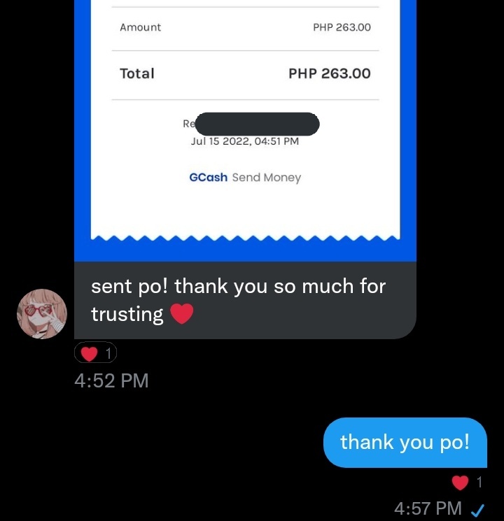 svl_dmnqu's tweet photo. Thank you so much for the fast transaction! super bait din kausap when it comes to these trade things ❤❤ @aeystri #riproofs https://t.co/AlbJaTeDIJ