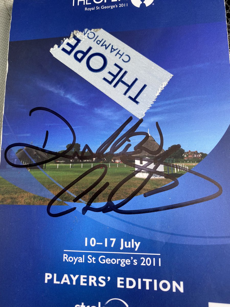 100holesauction's tweet photo. Two Players’ Edition Strokesavers signed by  Darren Clarke (2011) and Tom Watson (2009)

https://t.co/JJ4vqWHCsC https://t.co/ZcrmO21Xn8