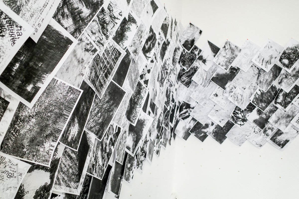 antti_pussinen's tweet photo. Ries, a generative nft artwork installed in 5 different ways, at Walden Kunstaustellingen in Berlin. After Berlin the artwork will be shown in Finland and parts of it in Lucca, Italy. #generativeart #fxhash #installation #genartclub #digitaltoanalog #collage #copymachineart https://t.co/qVXDvkYEdB