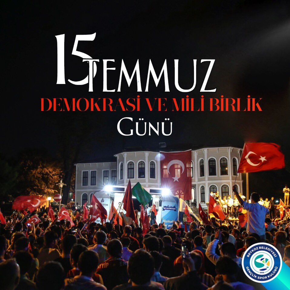 15 Temmuz Demokrasi ve Milli Birlik Günümuz Kutlu Olsun! 🇹🇷 

Gazilerimizi minnetle , şehitlerimizi rahmetle anıyoruz.

#beykoz #15Temmuz