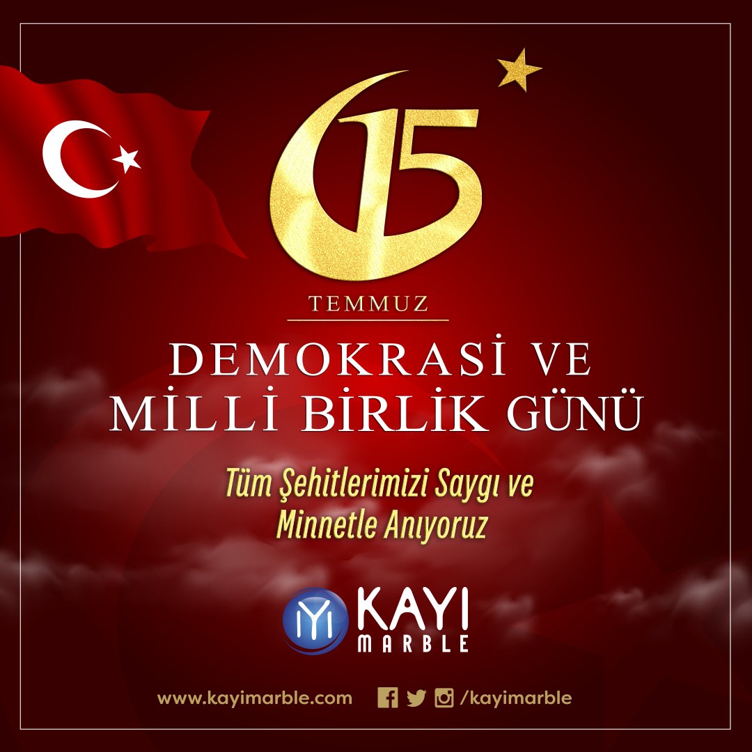 15 Temmuz hain darbe girişiminde vatan uğruna can veren aziz şehitlermizi rahmetle,gazilermizi her daim Minnet ve şükranla anıyoruz.15 Temmuz Şehit ve Gazilermizi untmadık. 🇹🇷
#15temmuz #demokrasi_bayramı