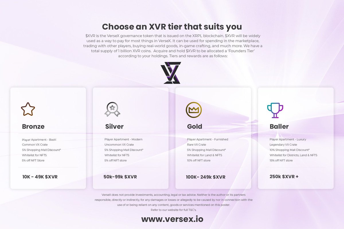 VerseXVR's tweet photo. Versers!
You will be able to finally see what the VerseX $XVR player apartments will look like & do!
Please turn your notifications on ready for video to be released tomorrow.
Join our discord for early viewings: https://t.co/4AKotbElML
#playerhub #VerseX #Metaverse #XRPL https://t.co/noBLKC7YB6
