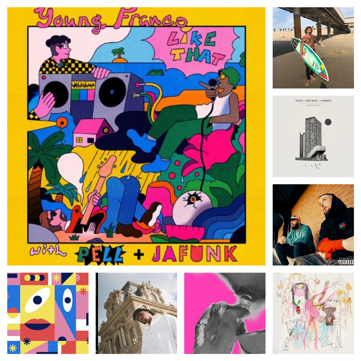 Tunes of the week: Any Given Wednesday <a href="/LunarCFT/">LUNAR C (Onepunchwilly on IG)</a> x <a href="/jehstofficial/">Jehst</a>, Like That <a href="/YNGFRNCO/">young franco</a>, Venice Beach @Kalvin_luv x <a href="/maskedmantwo/">masked man</a>, Differently @limonlimonmusic, Rapture @work1ngmensclub, Talk <a href="/beabad00bee/">beabadoobee</a>, Zipcodes <a href="/joeyBADASS/">BADMON</a>, Started With You <a href="/Zed_Bias/">ZED BIAS</a> #NewMusicFriday 🎶