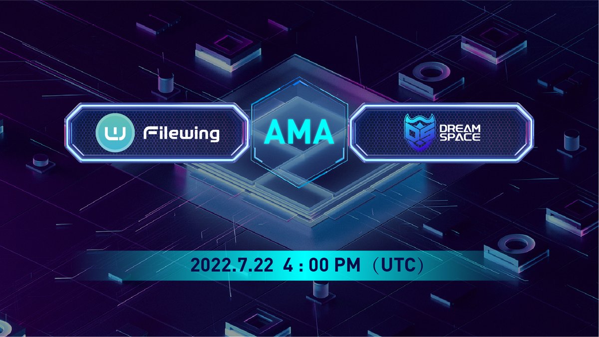 DreamSpace_DS's tweet photo. 🌊 Upcoming AMA with @Filewing_  team 

🕐 Time: July 22th 4:00(UTC)

🎁 Reward: $100 $BTSO

#crypto #FILW #BTSOAMA https://t.co/Inoise5GKZ