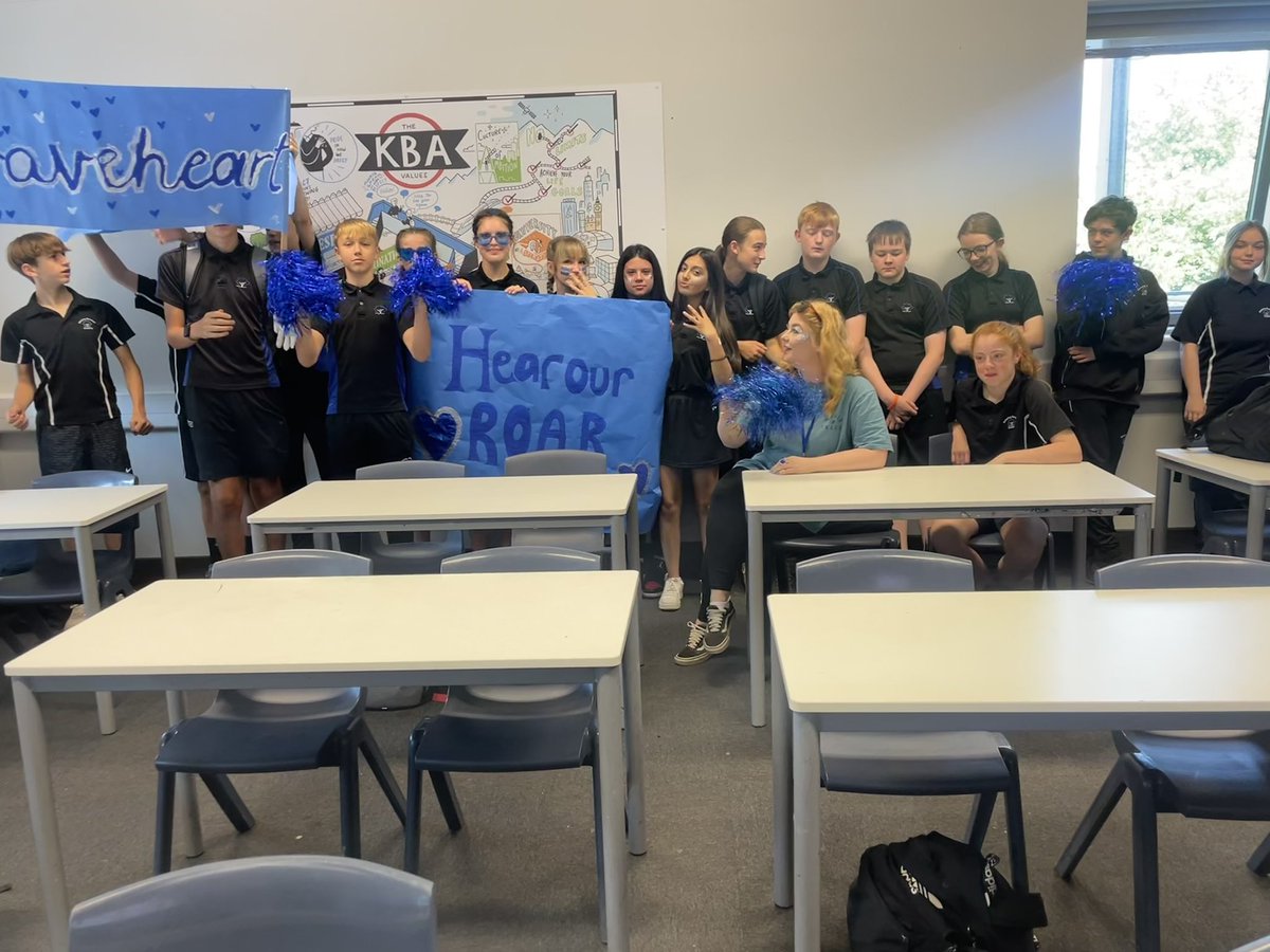 9B1 are ready! HEAR OUR ROAR! 💙 <a href="/KBuccleuchA/">KBA</a> <a href="/KBABraveheart/">KBA Braveheart House</a> <a href="/pe_kba/">KBA PE Department</a>
