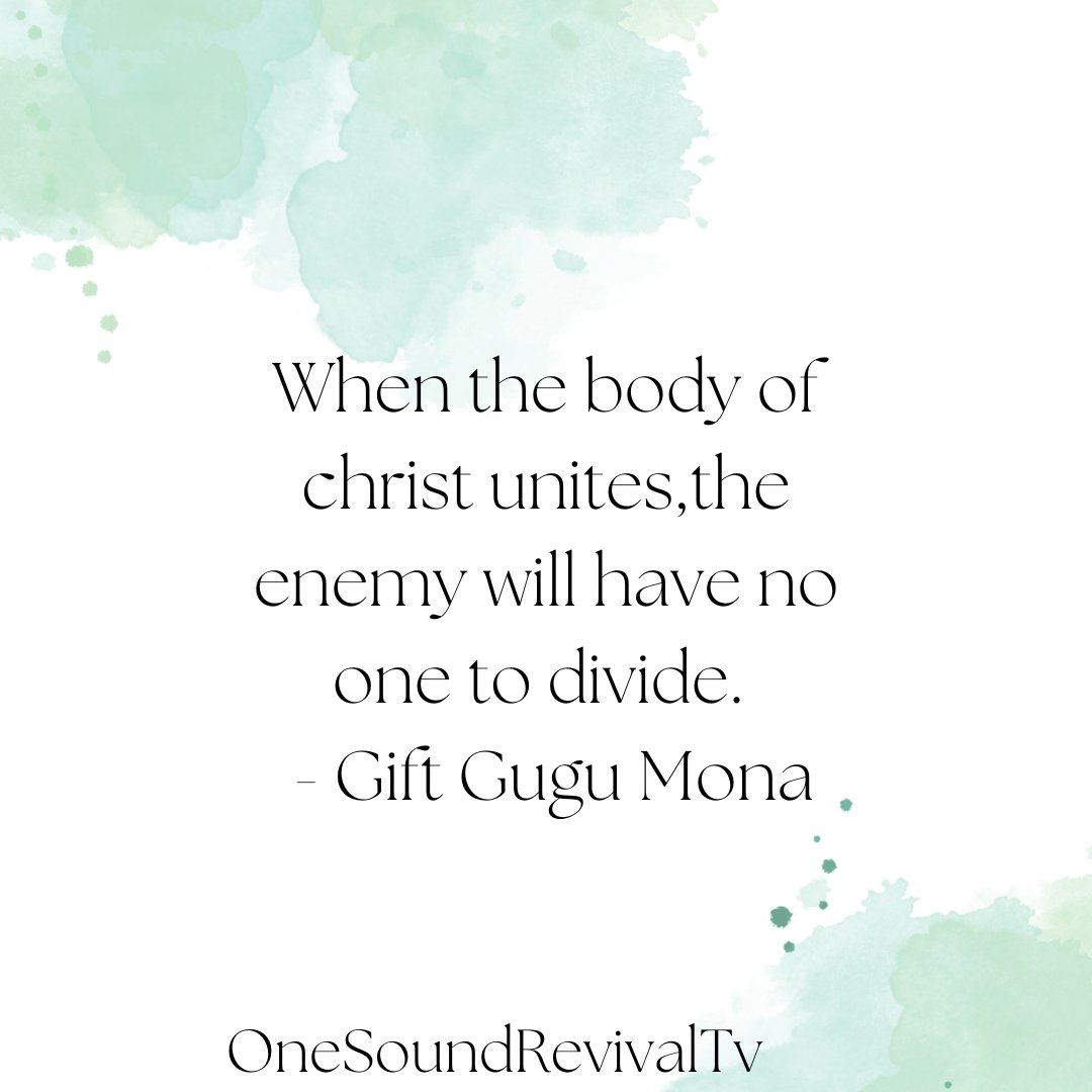 gospelhotspot0's tweet photo. #Unity #UnityQuotes #OneSoundRevivalTv #OneBodyInChrist #revival #Giftgugu https://t.co/GDGf3SZuwJ