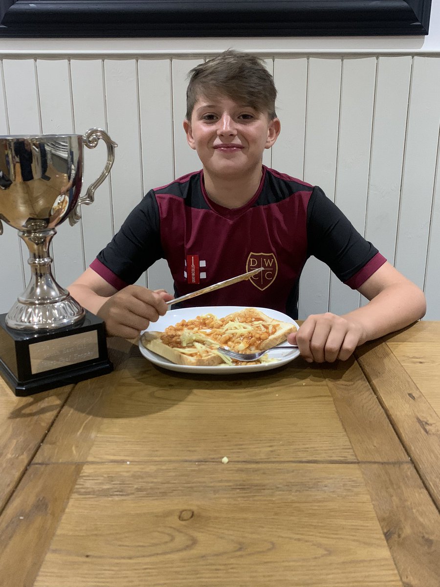 Just Ronnie having his beans on toast after another cup final win in the Albert Peel trophy 🏆 🏆<a href="/DawdonWCC/">Dawdon Welfare CC</a>